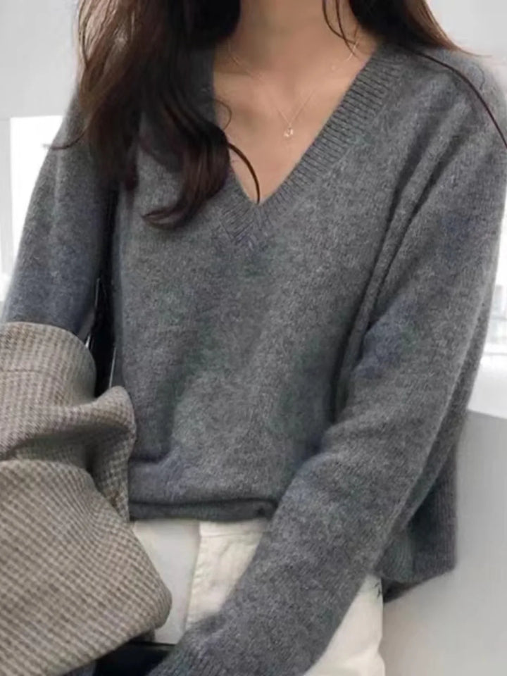 Hazel Casual V-Neck Sweater