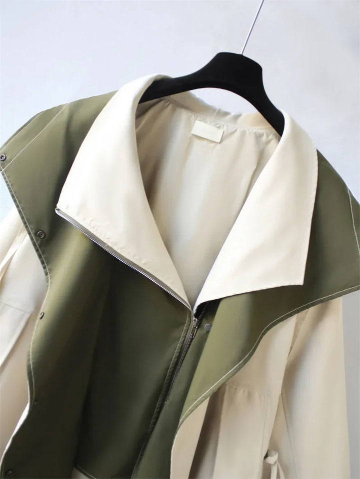 Winona Contrast Collar Trench
