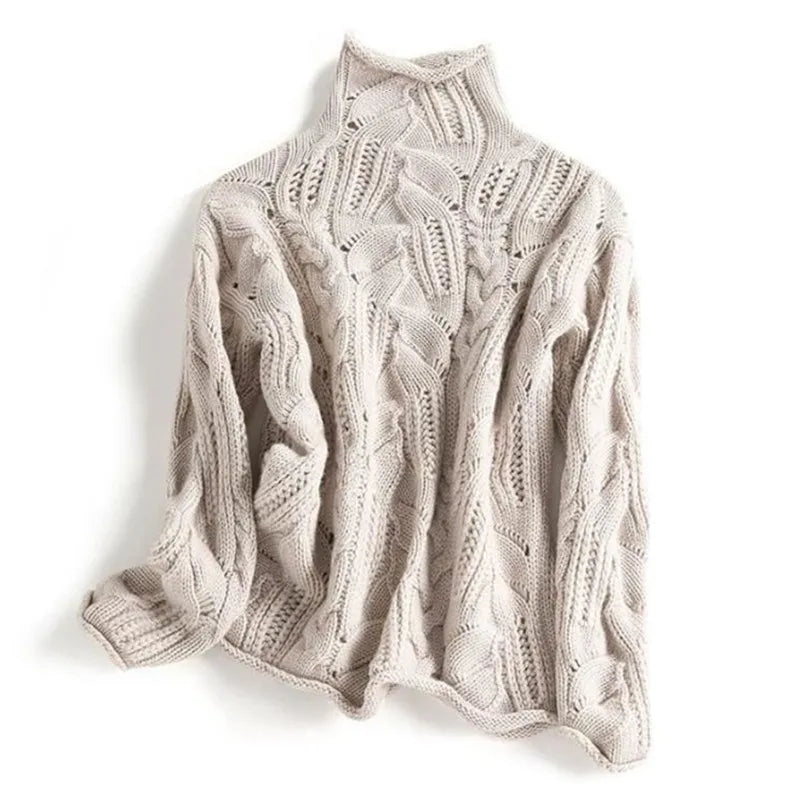 Zaffira Openwork Cable Sweater
