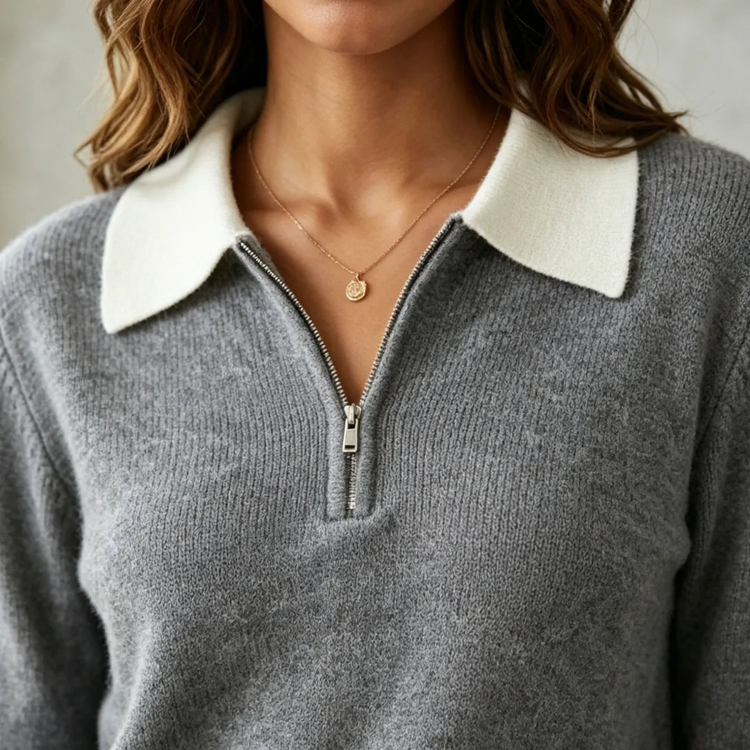Aria Soft Comfort Polo Sweater