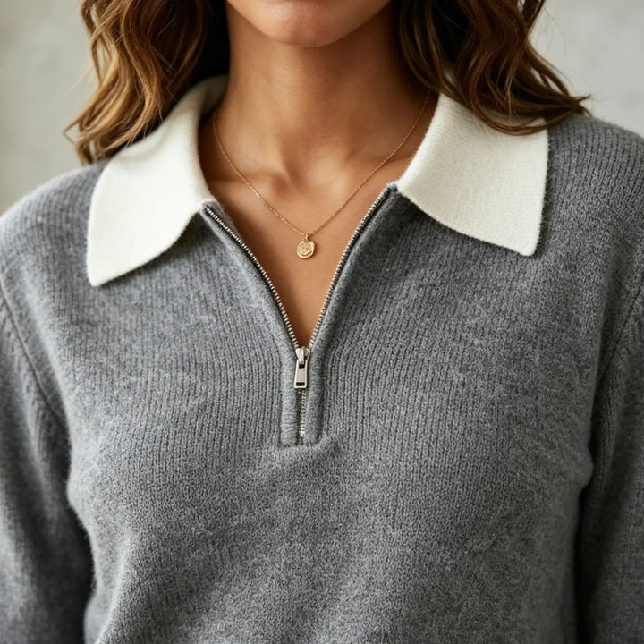 Aria Soft Comfort Polo Sweater