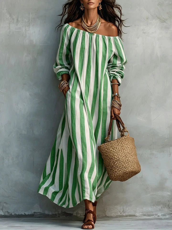 Serenya Off Shoulder Maxi Dress
