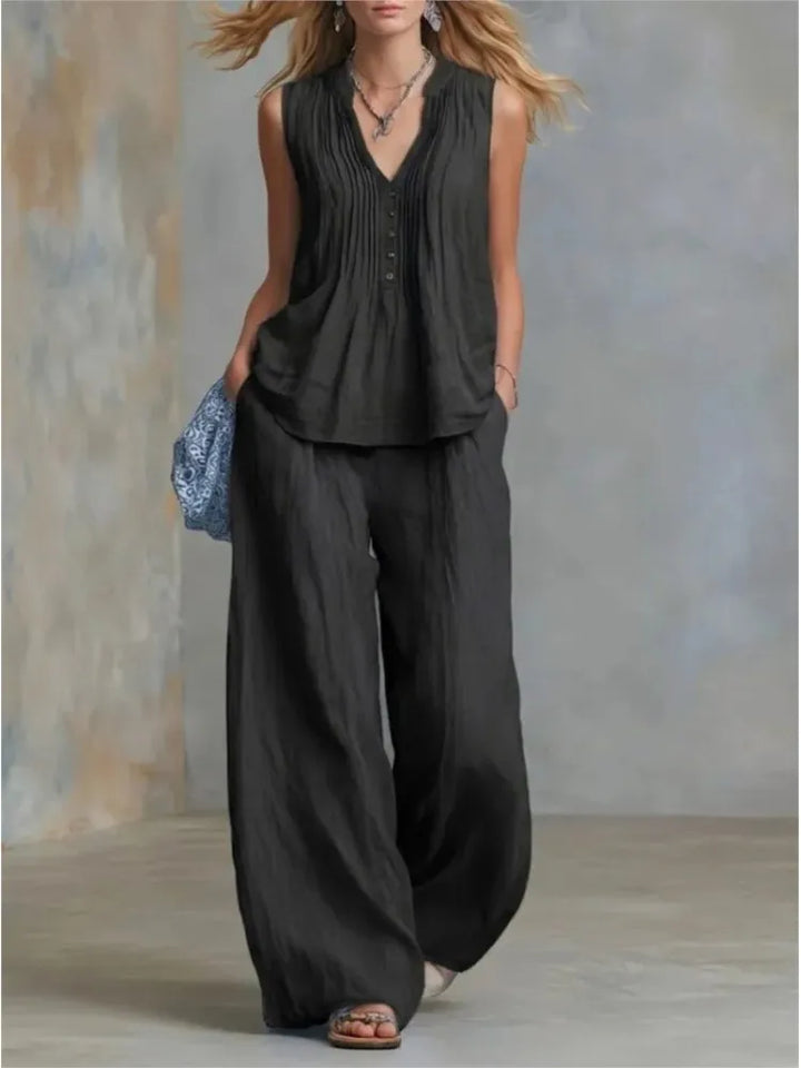 Orlando Pleated Two-Piece Set