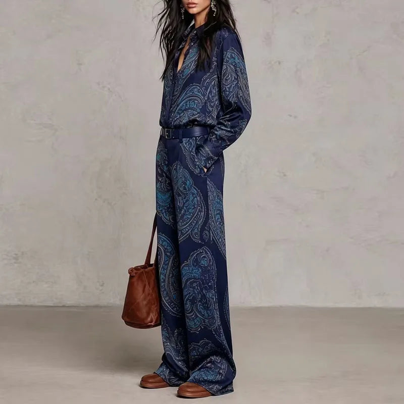 Rosalie Paisley Print Two Piece Set