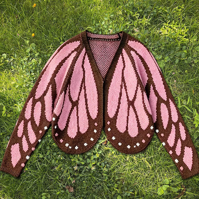 Amore Open Front Butterfly Cardigan