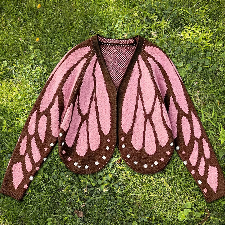 Amore Open Front Butterfly Cardigan
