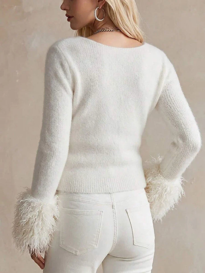 Adaline Shaggy Cuff Sweater