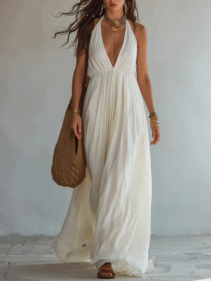 Paige Deep V Neck Maxi Dress
