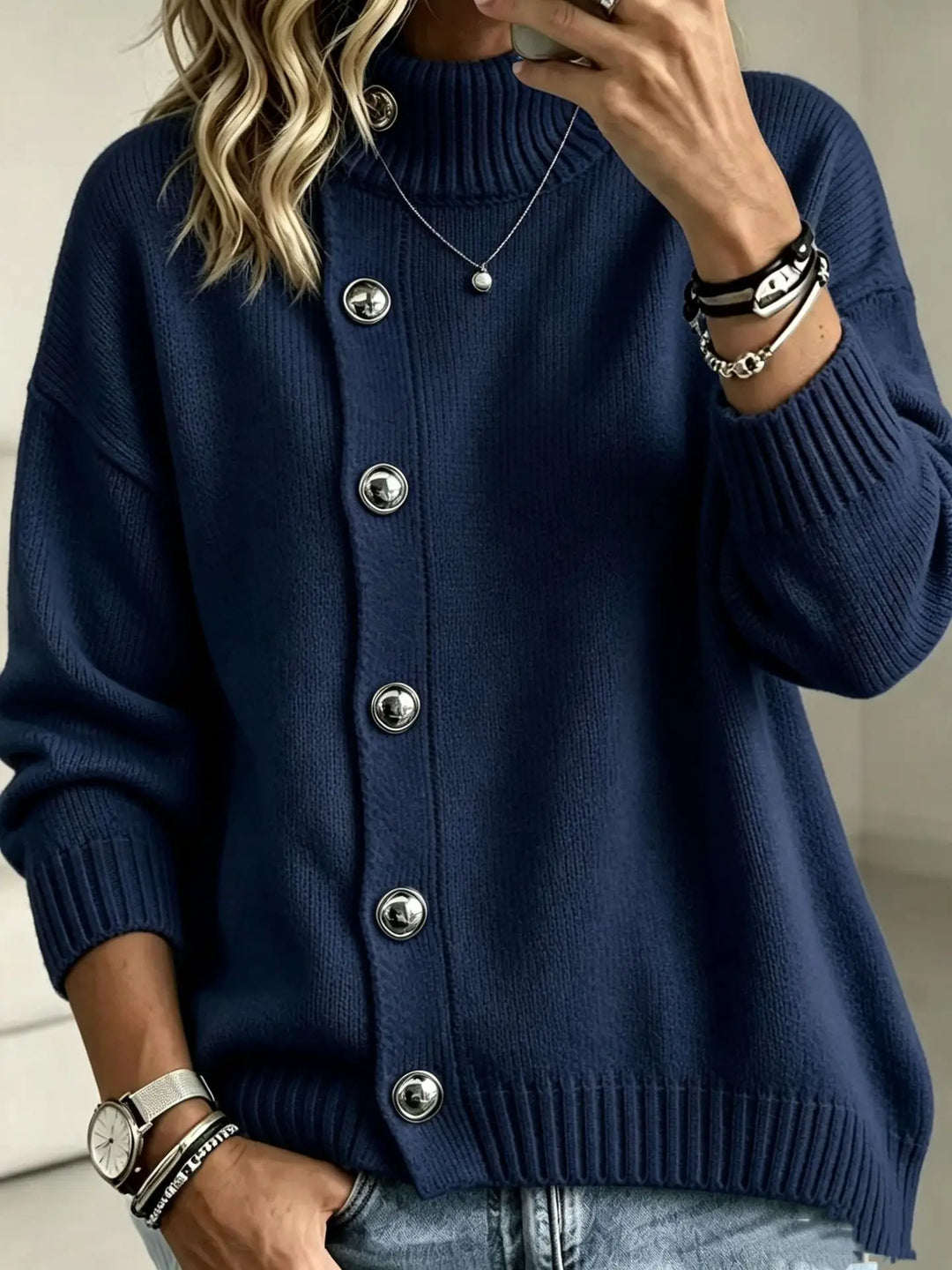Marlowe Button Front Sweater