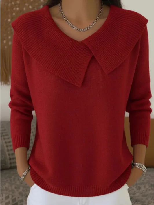 Hazel Fold Collar Sweater