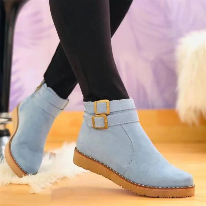 Marisette Buckle Strap Ankle Boots