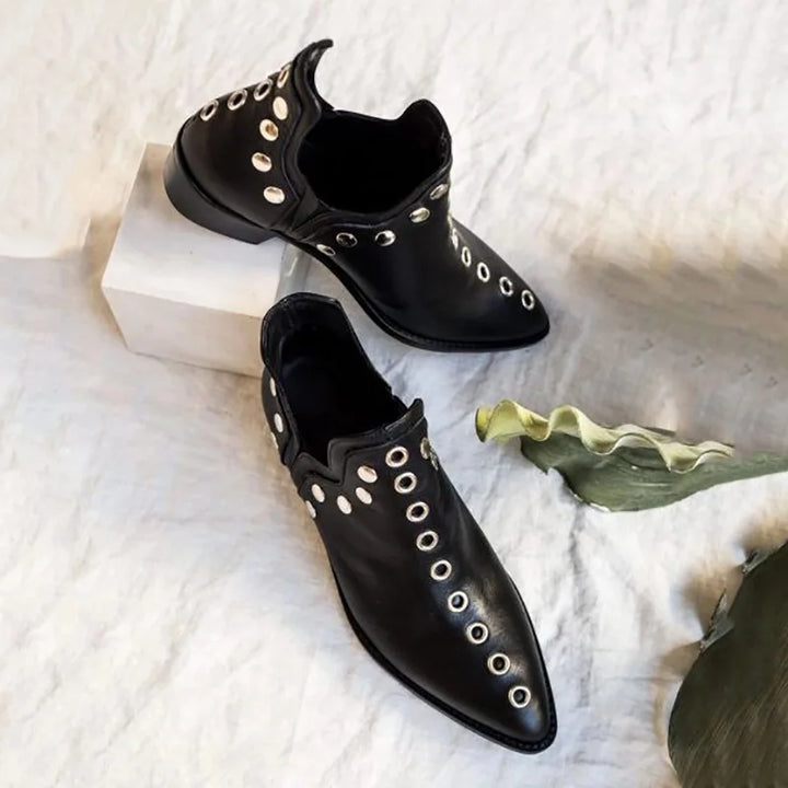 Halcyon Stud Pointed Ankle Boot