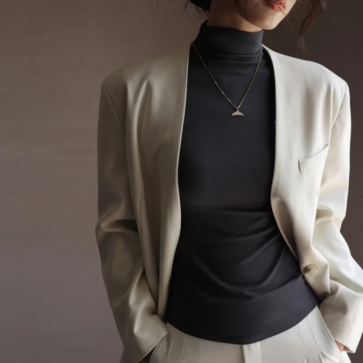 Eliana Mock Neck Knit Top