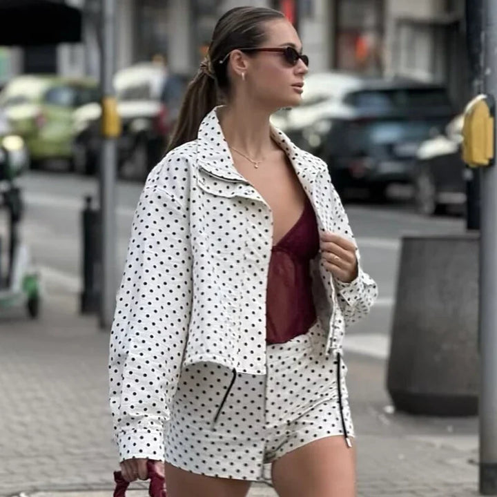 Amara Marlena Cropped Bomber Jacket