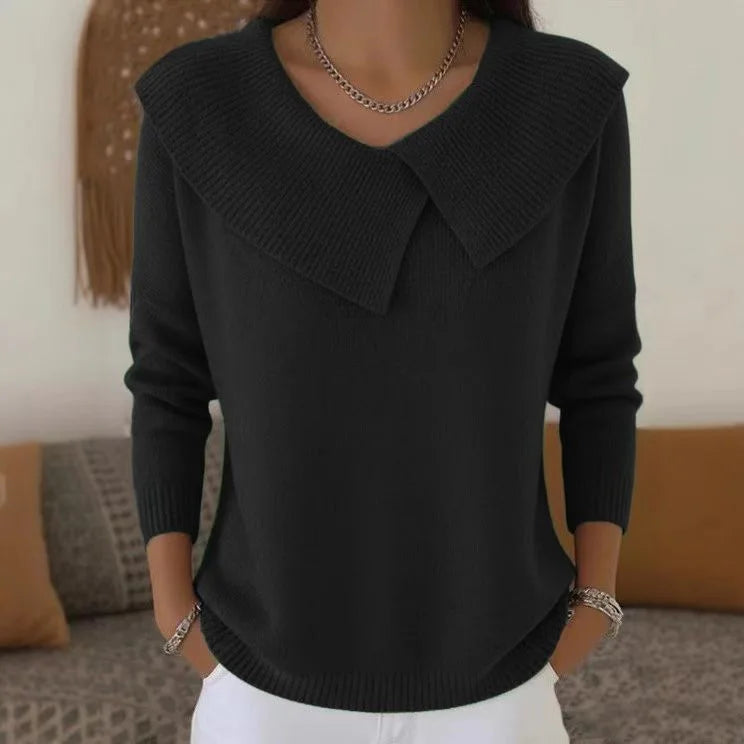 Hazel Fold Collar Sweater