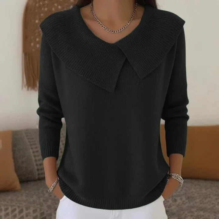 Hazel Fold Collar Sweater