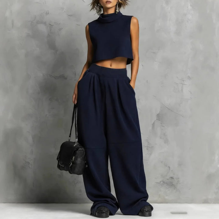 Viola Crop Top & Trouser Set