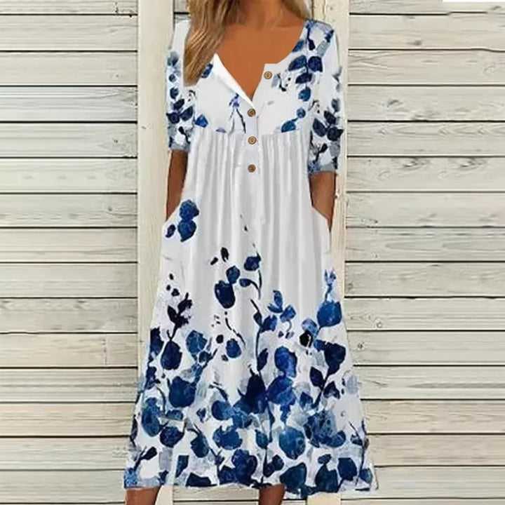 Calantha Floral Print Maxi Dress