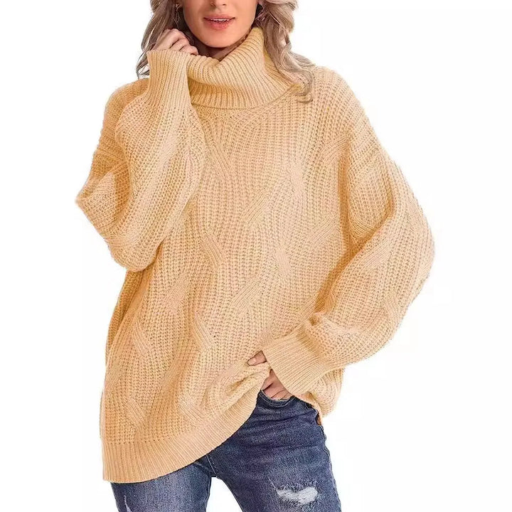 Elowen Cable Knit Turtleneck Sweater