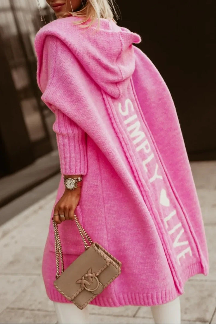 Winnifred Hooded Longline Cardigan