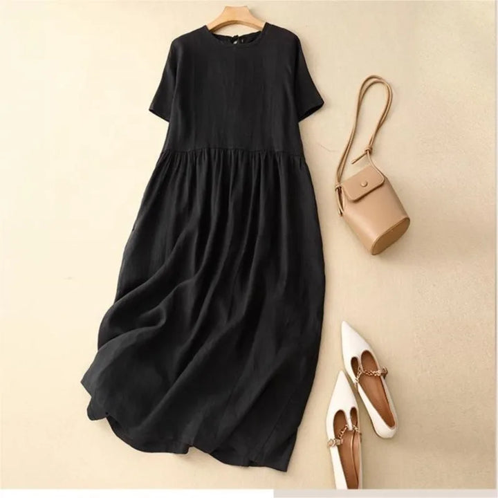 VoreliaRelaxed Cotton Midi Dress