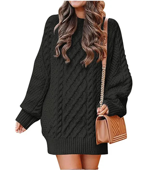 Fenwick Cable Knit Sweater Dress