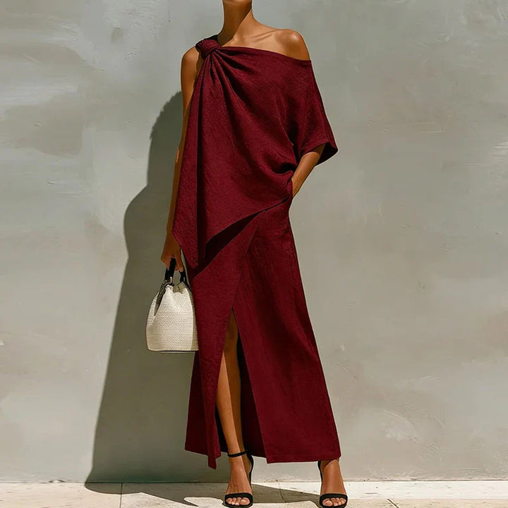Sabrina One Shoulder Maxi Skirt Set