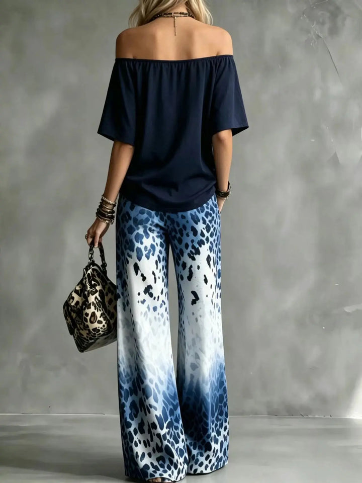 Marvyn Off Shoulder Trouser Set