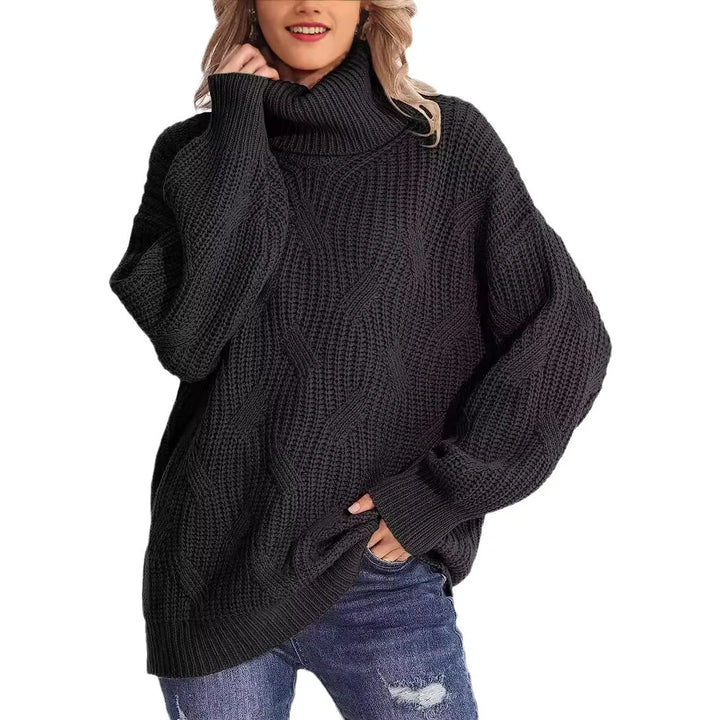 Elowen Cable Knit Turtleneck Sweater