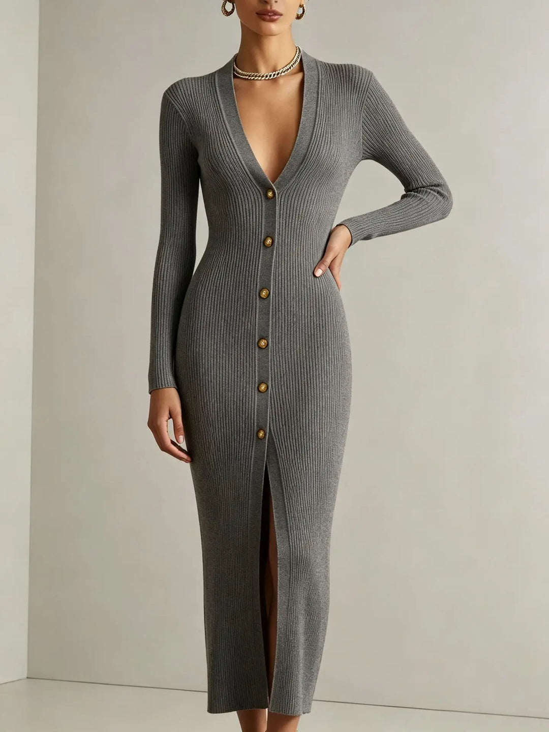 Ysoria Soft Knit Midi Dress