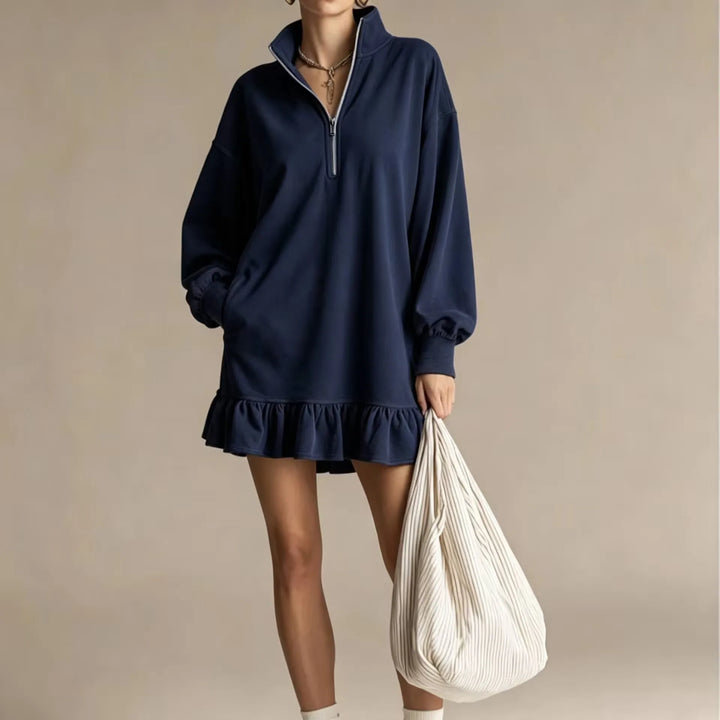 Karina Ruffle Hem Mini Dress