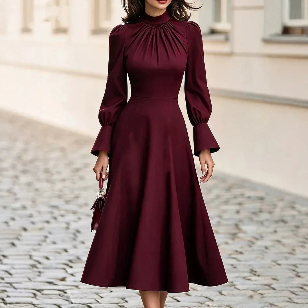 Ophelia Flared Cuff Midi Dress