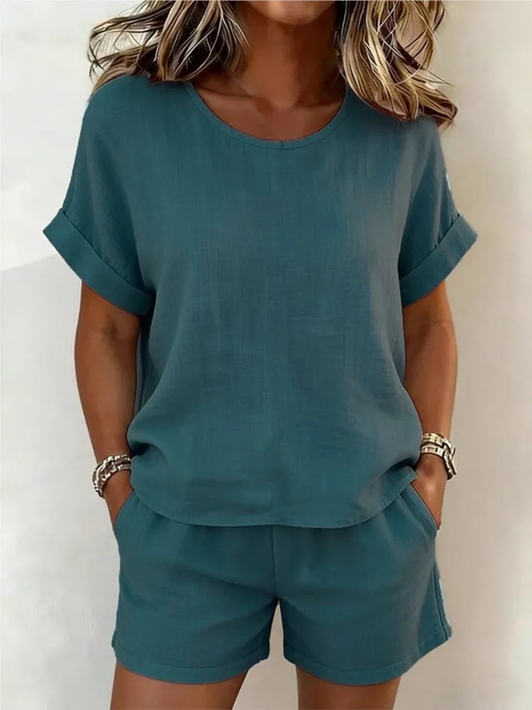 Desiree Casual Two-Piece Shorts Set