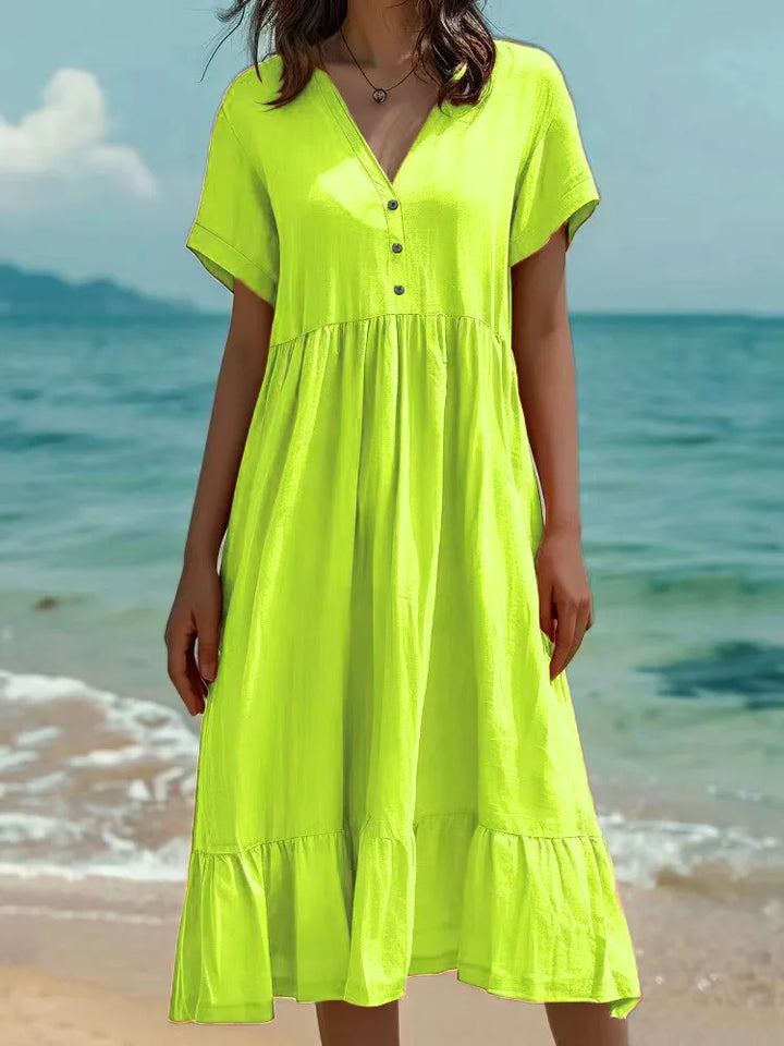 Cirelle Button Front Maxi Dress