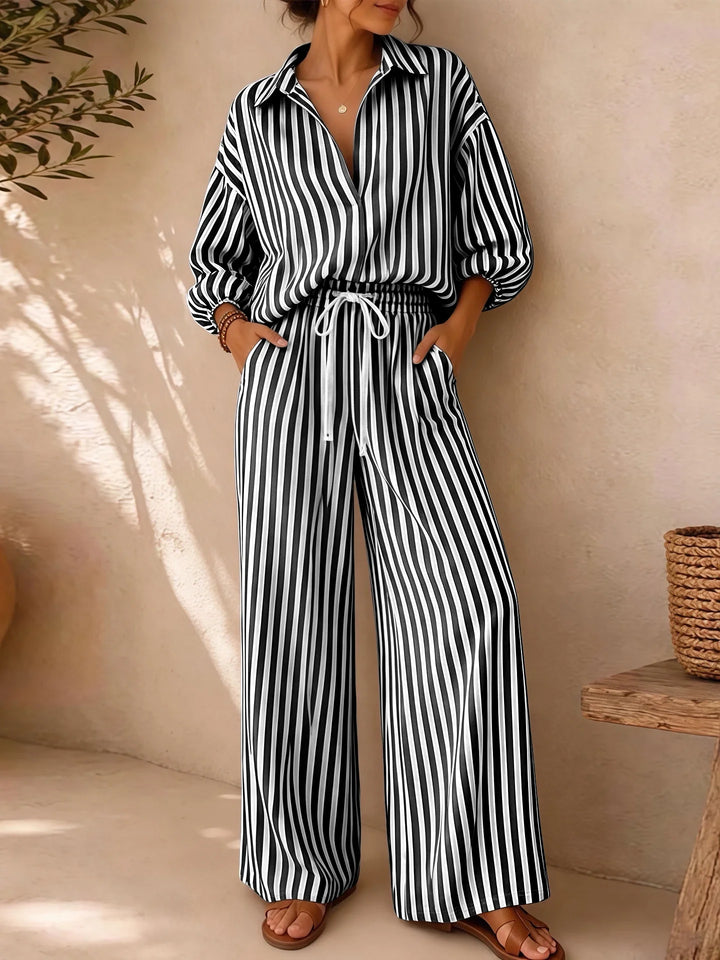 Noami Striped Two-Piece Set