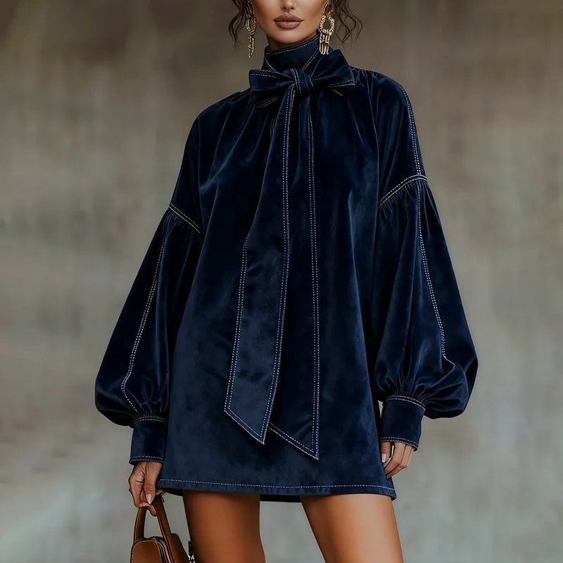 Palisade Bow Tie Mini Dress