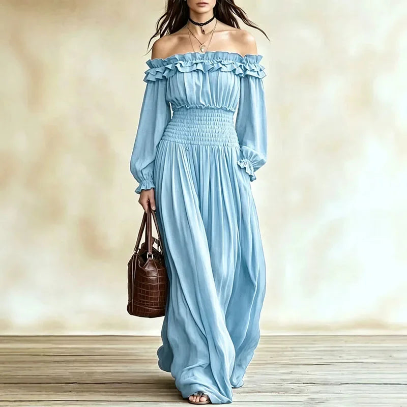 Calista Off Shoulder Maxi Dress