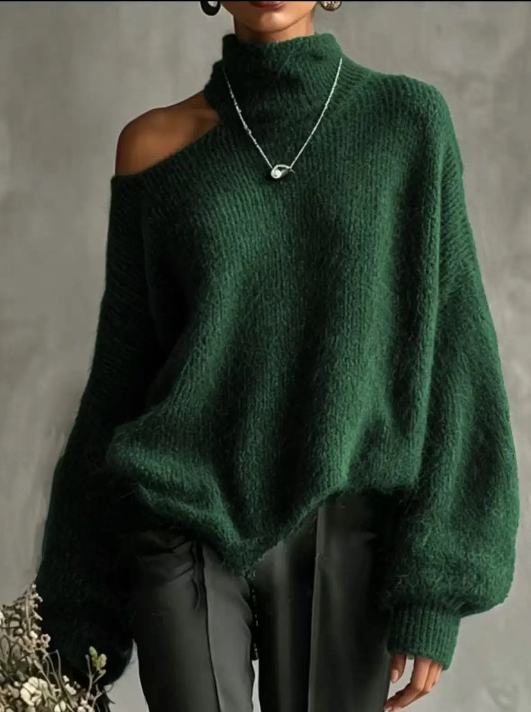 Winslet Cutout Shoulder Sweater