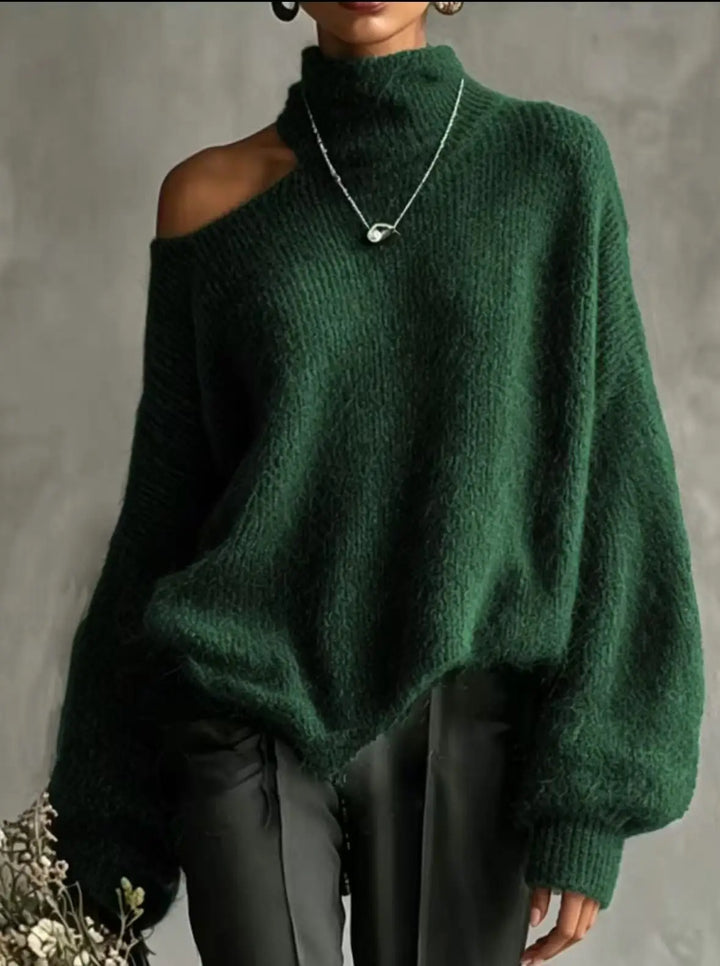 Winslet Cutout Shoulder Sweater
