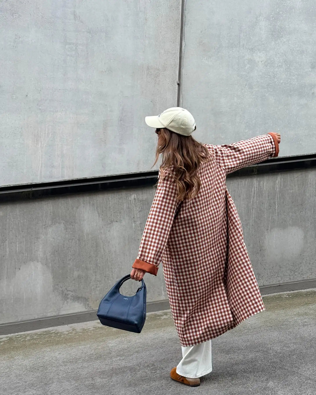 Emory Gingham Trench Coat