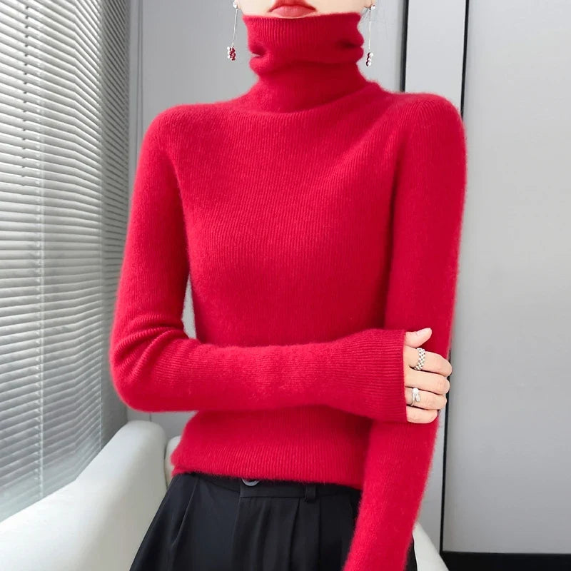 Solene Ribbed Turtleneck Sweater