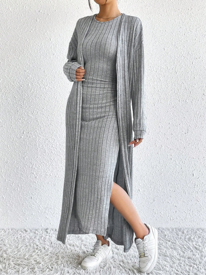 Vesper Ribbed Sheath Dress Set