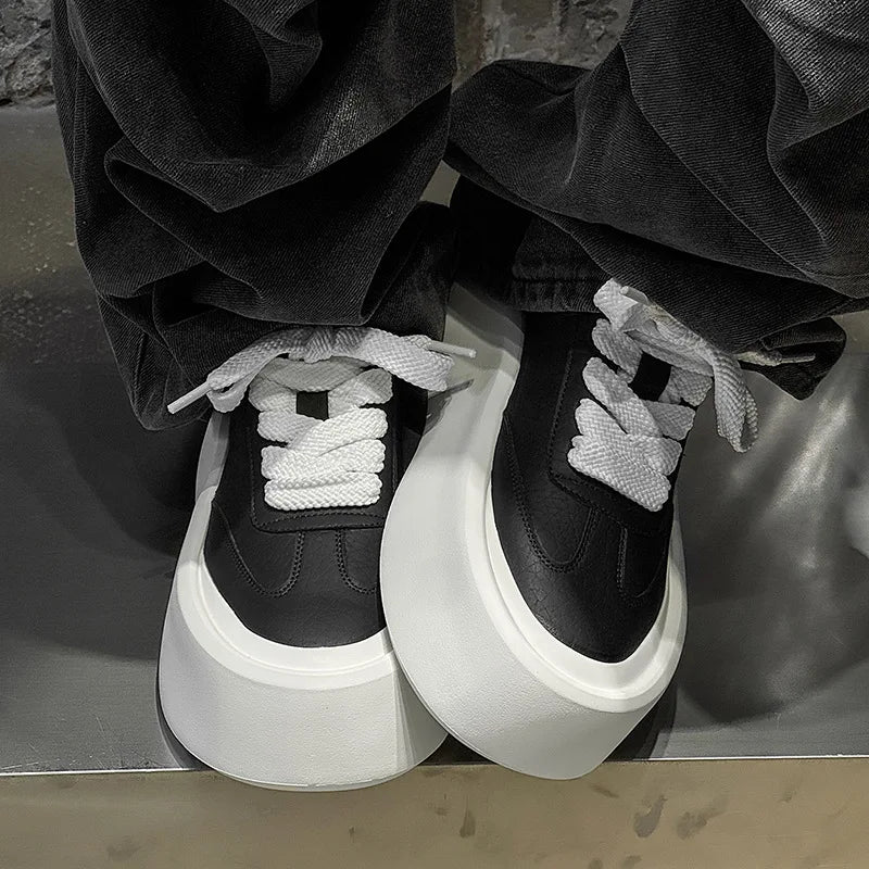 Raven Wide Lace Platform Sneakers