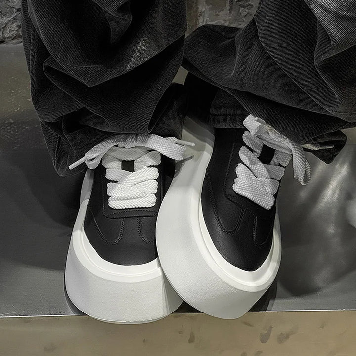 Raven Wide Lace Platform Sneakers