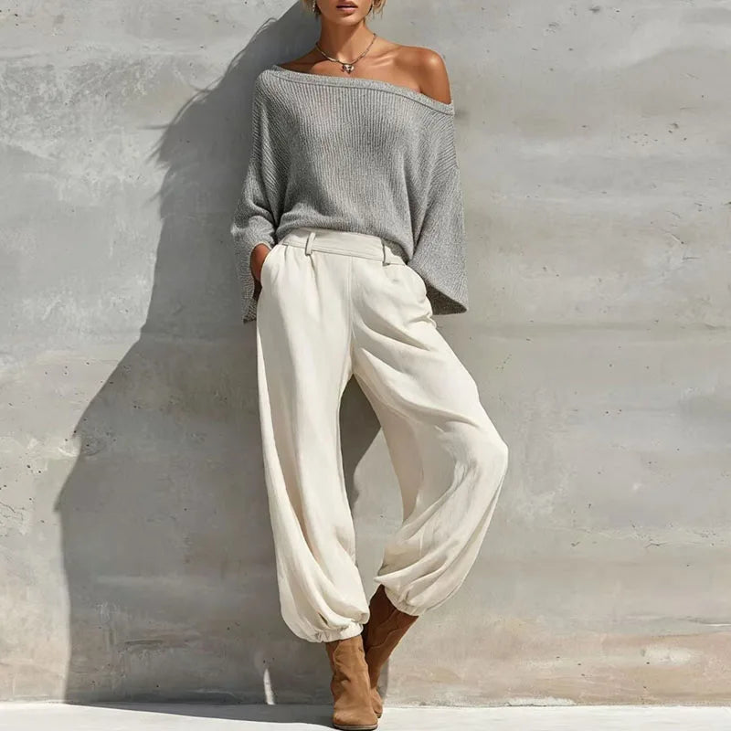 Sabrina Knit One Shoulder Set