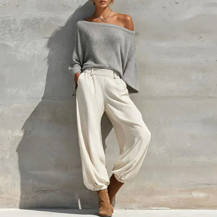 Sabrina Knit One Shoulder Set