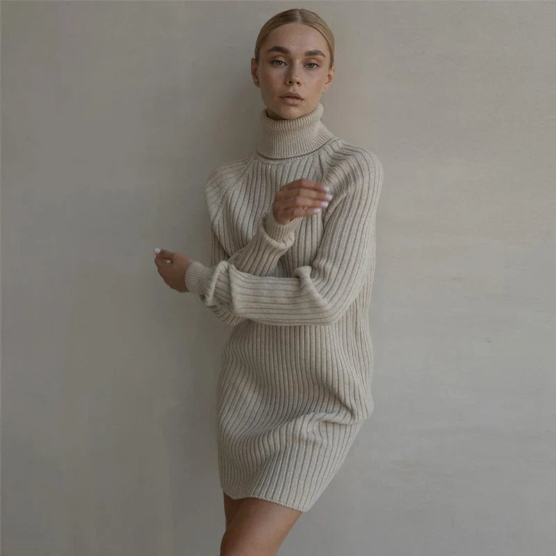 Vesper High Neck Sweater Dress