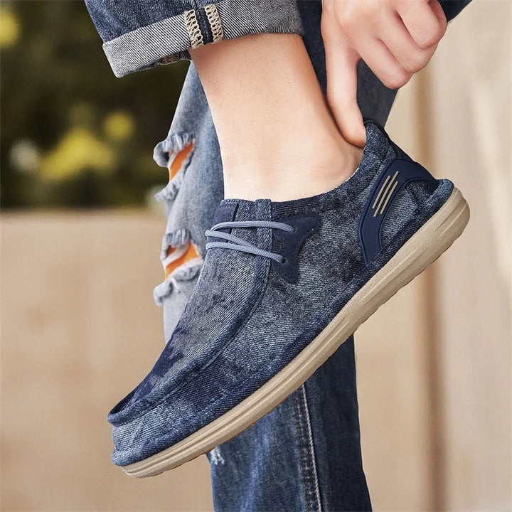Lusso Washed Canvas Loafers