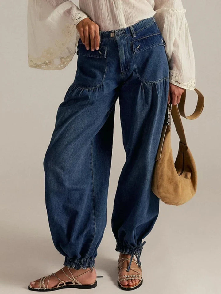 Wyonna Adjustable Cuff Denim Jeans