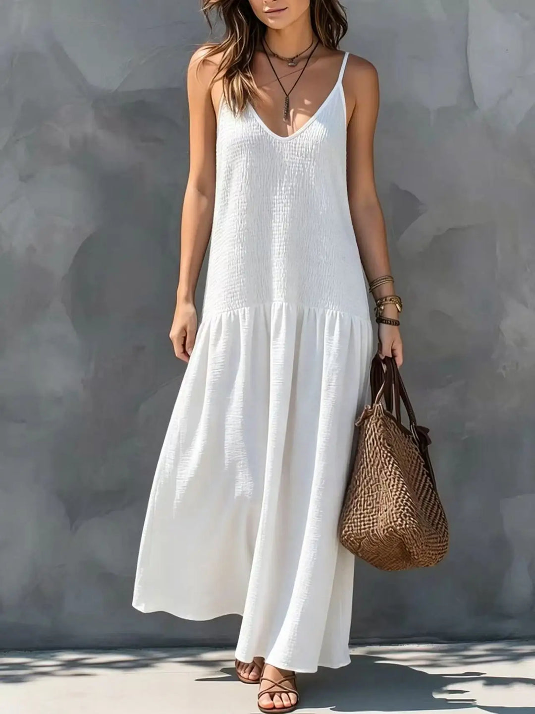 Tacia Sophisticated Boho Maxi Dress